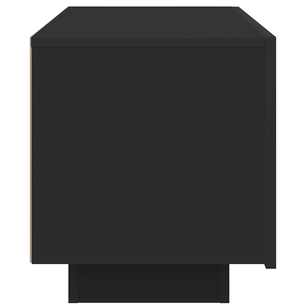vidaXL Meuble TV Noir 100x35x40 cm Aggloméré - Image 5