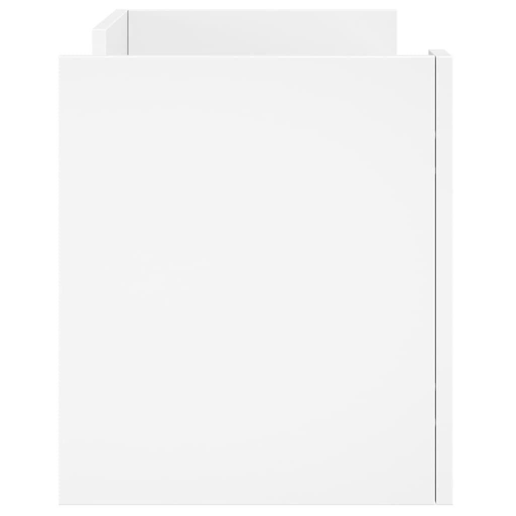vidaXL Meuble TV blanc 80x35x40 cm bois d’ingénierie - Image 5