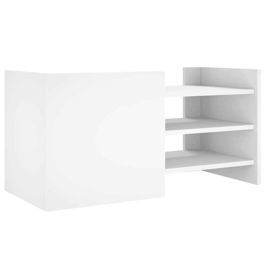 vidaXL Meuble TV blanc 80x35x40 cm bois d’ingénierie - Image 6