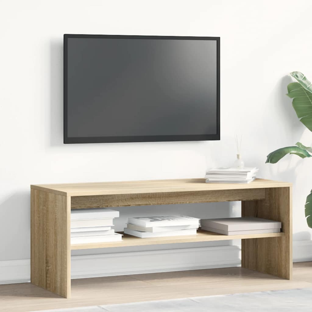 vidaXL Meuble TV Chêne sonoma 100 x 40 x 40 cm Aggloméré - Image 3