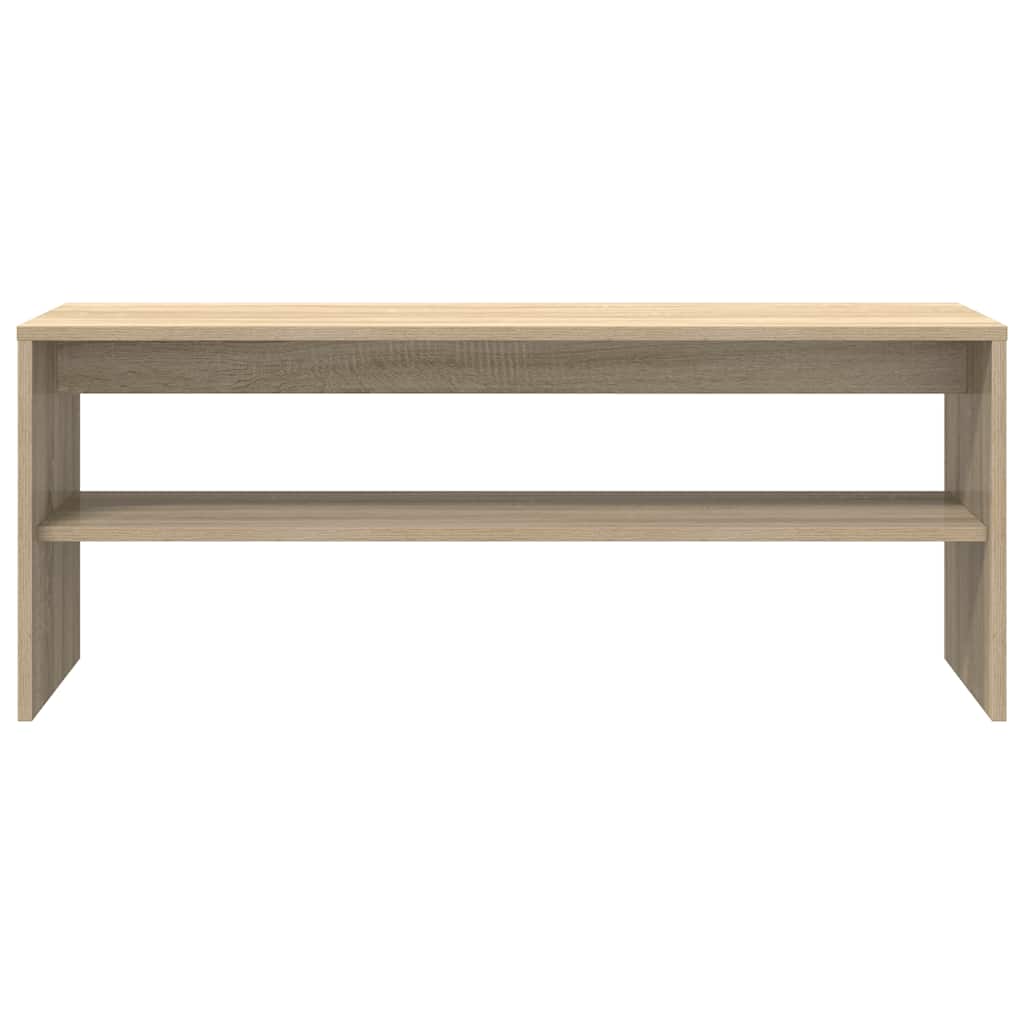 vidaXL Meuble TV Chêne sonoma 100 x 40 x 40 cm Aggloméré - Image 5