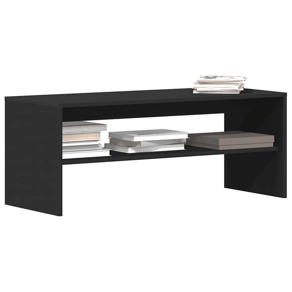 vidaXL Meuble TV Noir 100 x 40 x 40 cm Aggloméré
