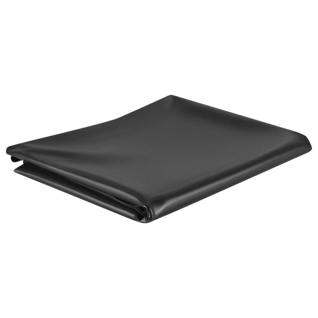 vidaXL Doublure d'étang Noir 4x4 m PVC 0,5 mm