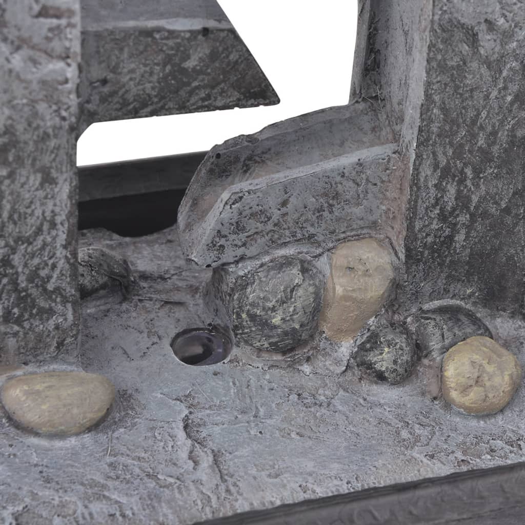 vidaXL Fontaine d'intérieur avec lumière LED Poly-résine - Image 5