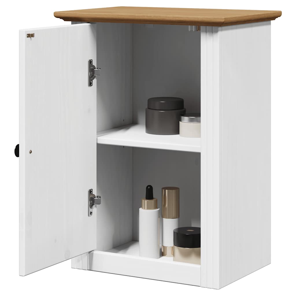 vidaXL Armoire murale de salle de bain BODO blanc et marron 44x30x60cm