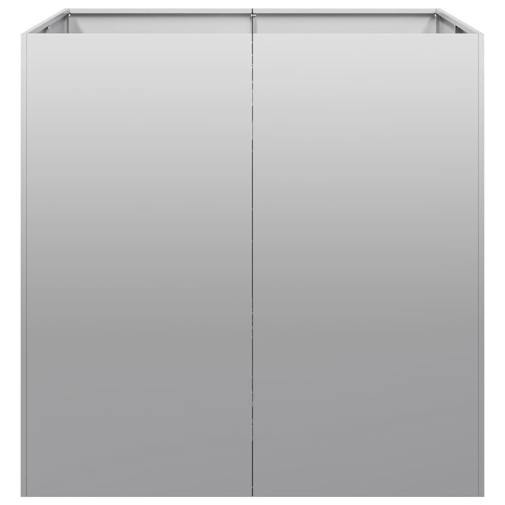 vidaXL Pflanzkübel 80x80x80 cm Verzinkter Stahl - Image 4