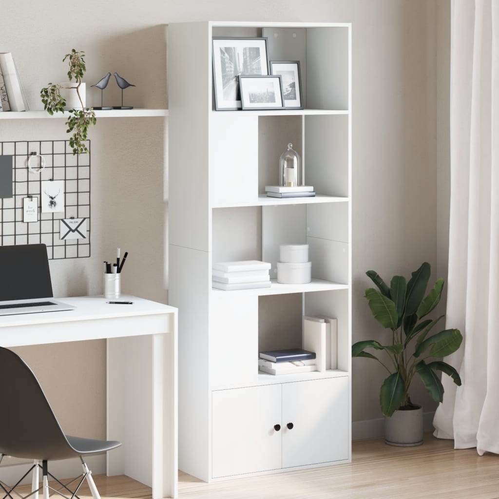 vidaXL Bücherregal Weiß 70x36x189 cm Holzwerkstoff