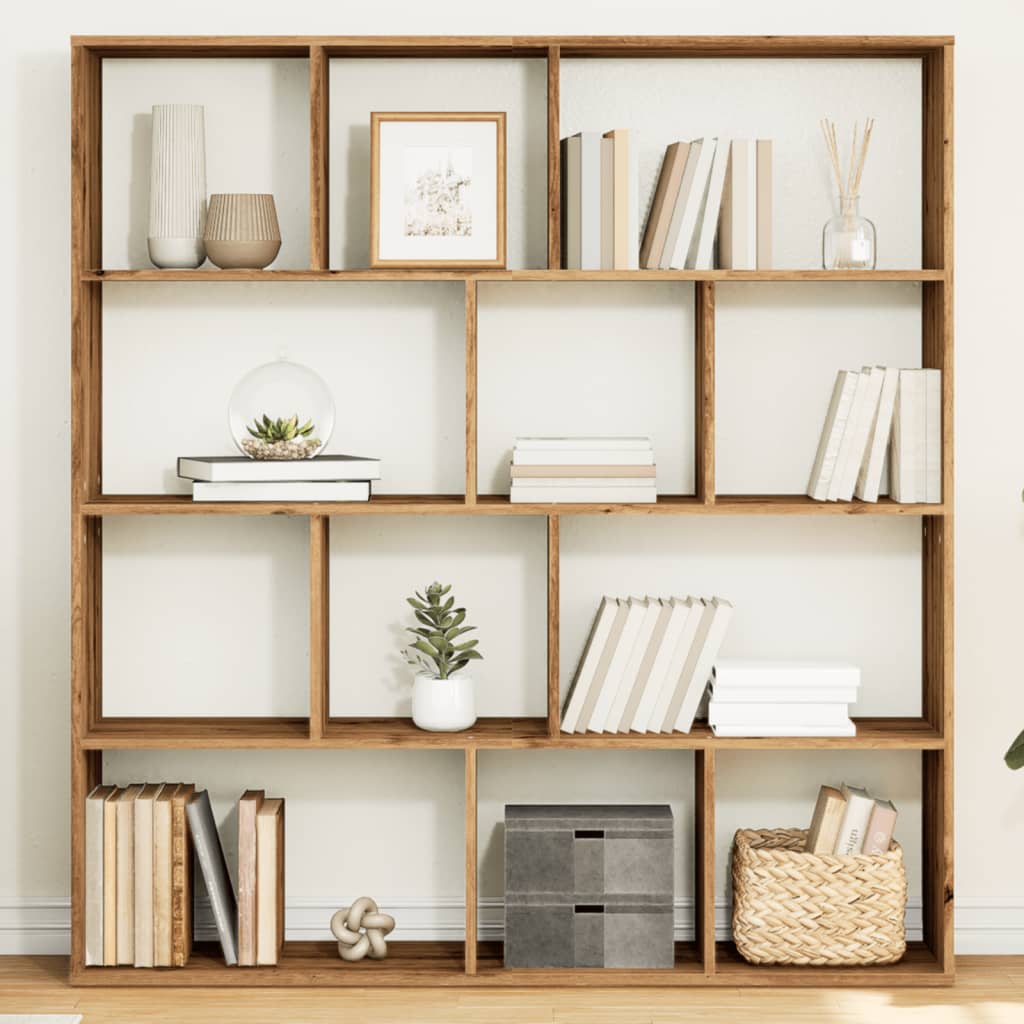 vidaXL Bücherregal Artisan-Eiche 132x29x141,5 cm Holzwerkstoff