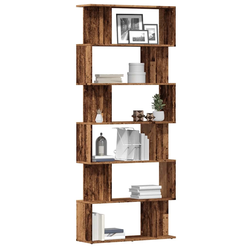 vidaXL Bücherregal Altholz-Optik 80x24x192 cm Holzwerkstoff
