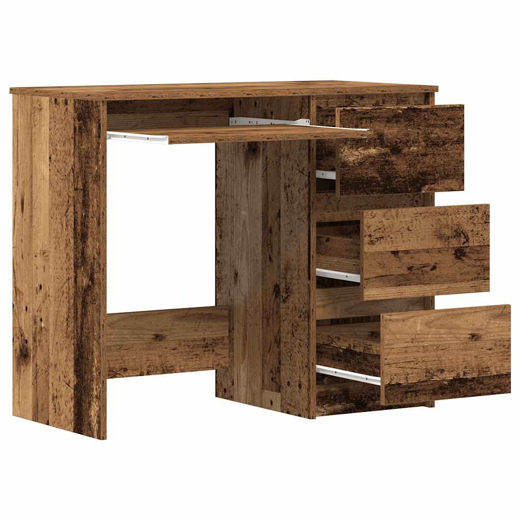 vidaXL Schreibtisch Altholz-Optik 90x45x76 cm Holzwerkstoff - Image 5