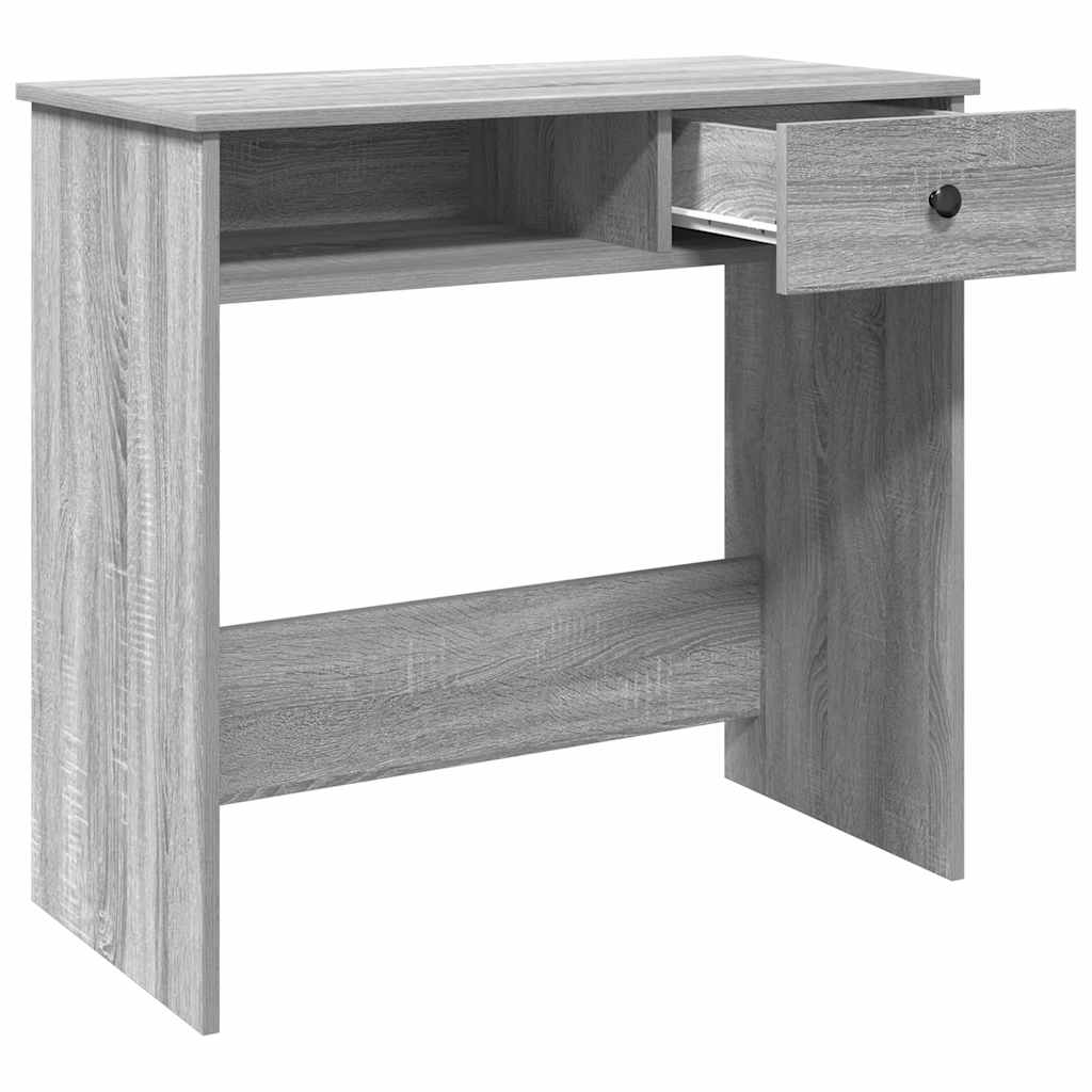 vidaXL Schreibtisch Grau Sonoma 80x40x75 cm Holzwerkstoff - Image 4