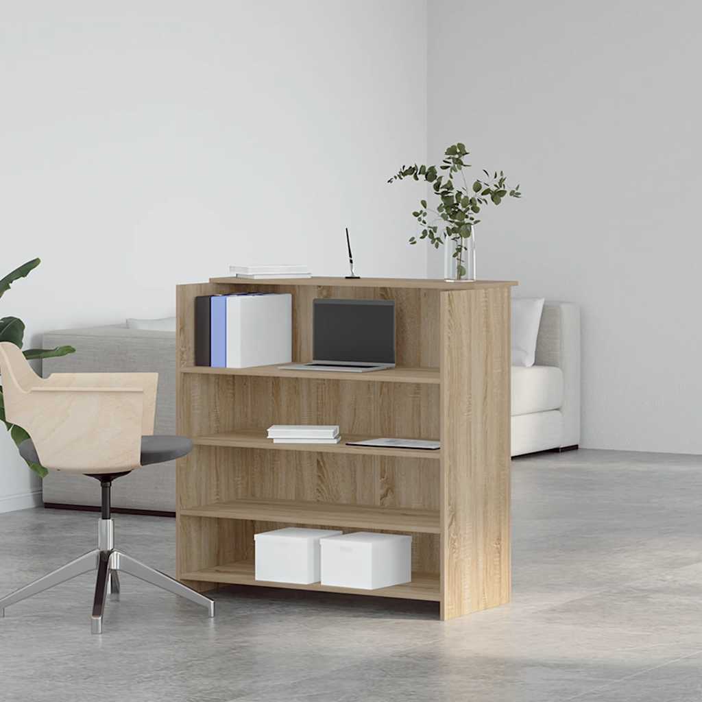 vidaXL Empfangstresen Sonoma-Eiche 100 x 50 x 103,5 cm Holzwerkstoff - Image 3