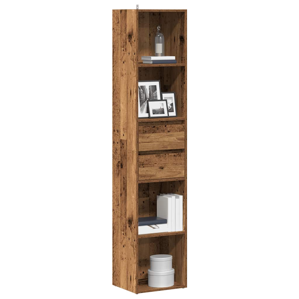vidaXL Bücherregal Altholz-Optik 36x30x171 cm Holzwerkstoff