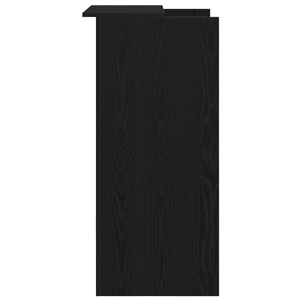 vidaXL Empfangstheke Schwarz 55x50x103,5 cm Holzwerkstoff - Image 6