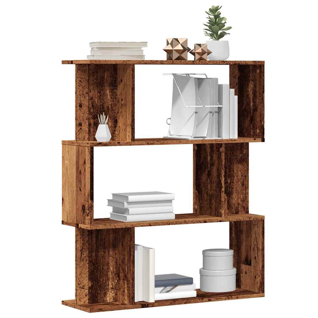 vidaXL Bücherregal Altholz-Optik 80x24x96 cm Holzwerkstoff