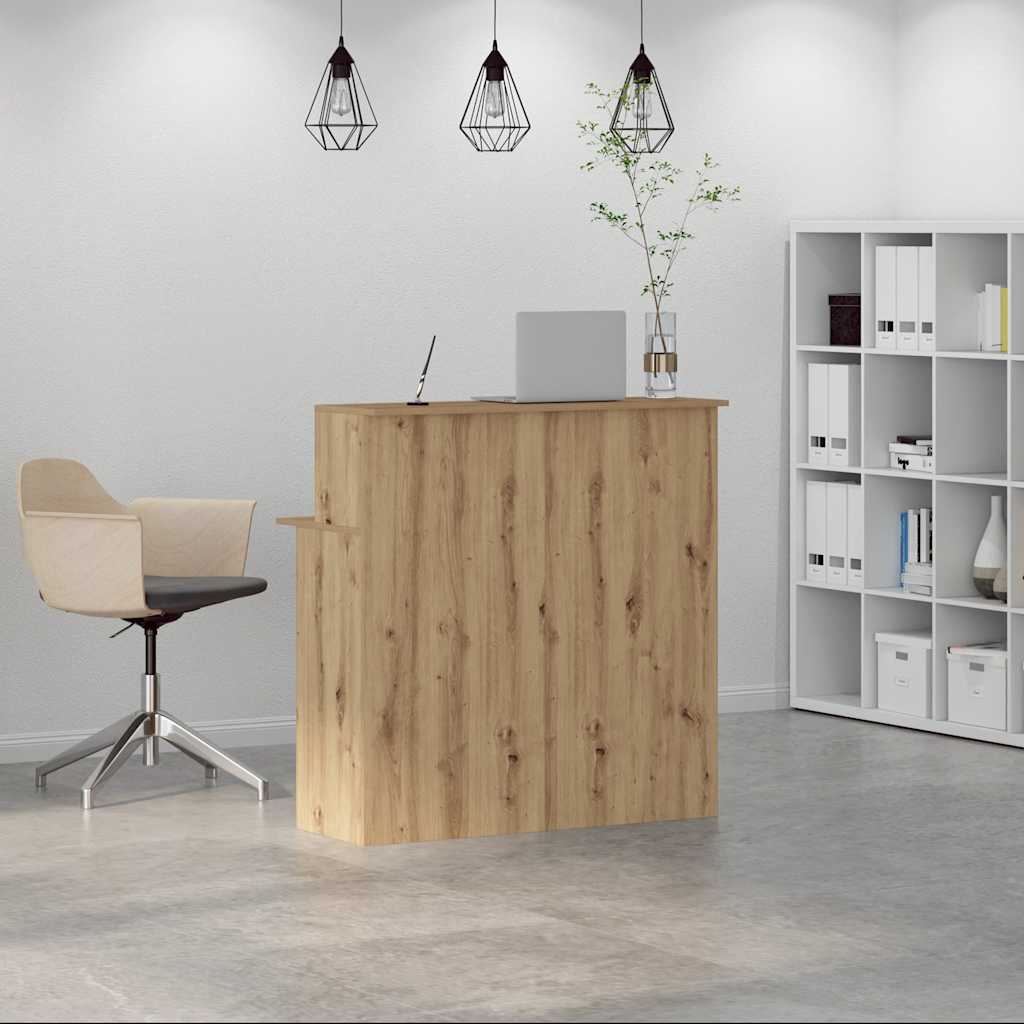vidaXL Empfangstheke Artisan-Eiche 100x50x103,5 cm Holzwerkstoff - Image 3
