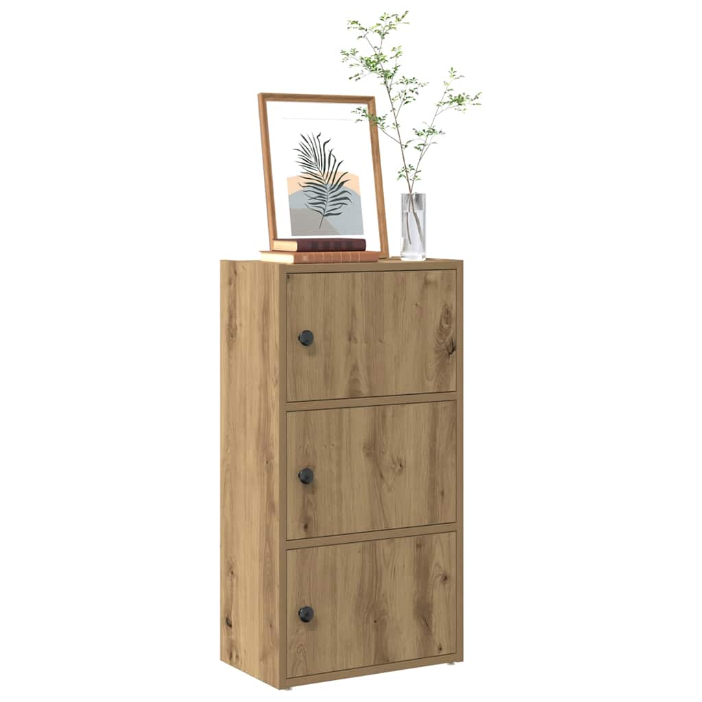 vidaXL Bücherregal Artisan-Eiche 40x24x77 cm Holzwerkstoff