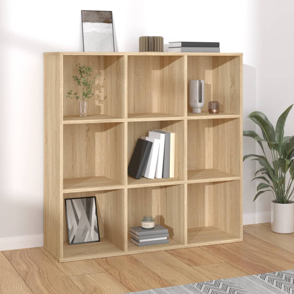 vidaXL Bücherregal Sonoma-Eiche 98x29x97,5 cm Holzwerkstoff