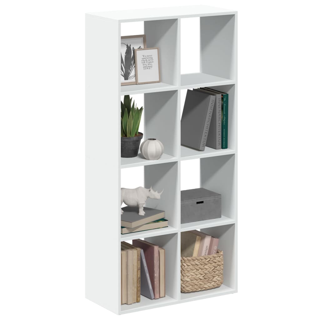 vidaXL Raumteiler Bücherregal Weiß 69,5 x 29 x 137,5 cm Holzwerkstoff