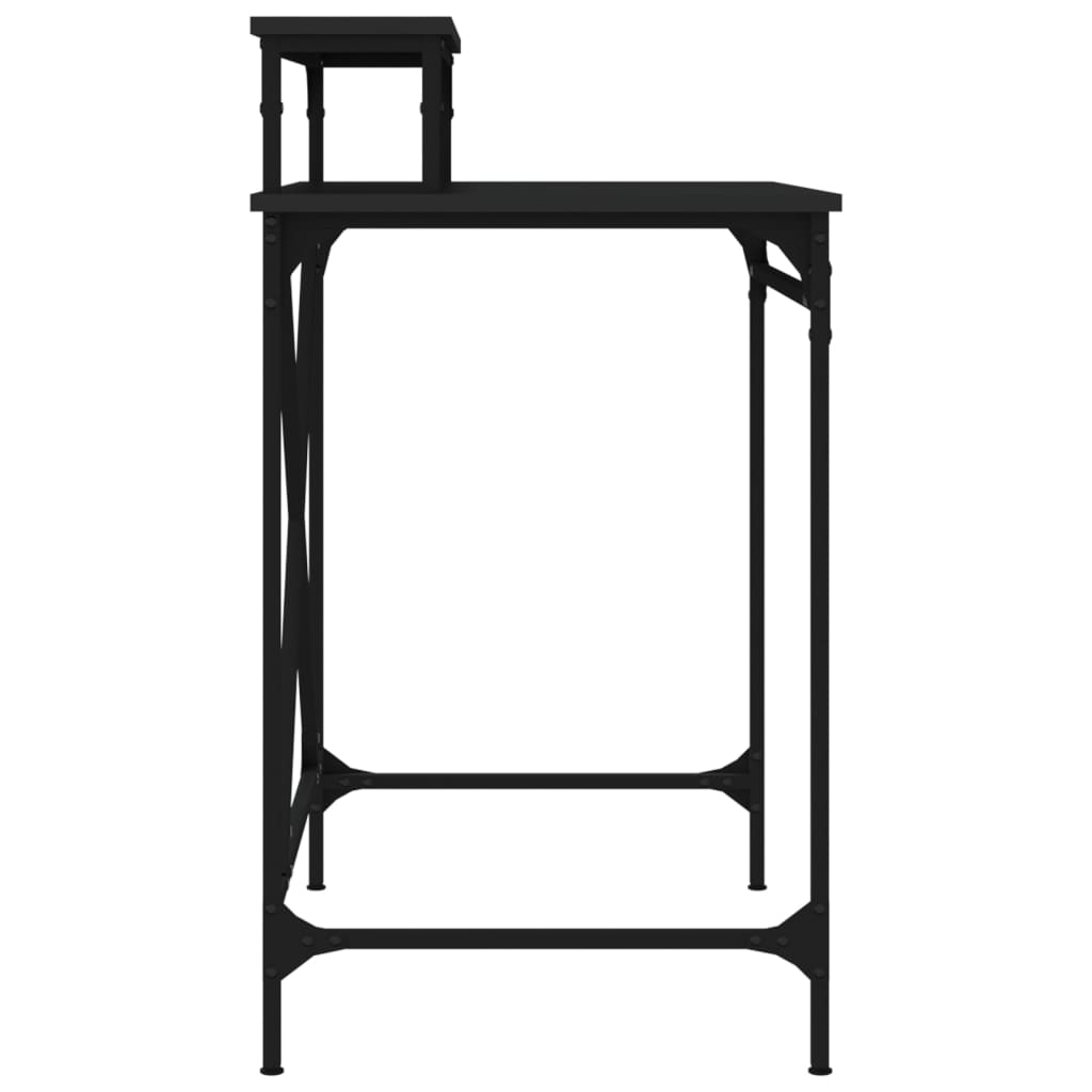 vidaXL Schreibtisch Schwarz 80x50x90 cm Holzwerkstoff und Eisen - Image 6