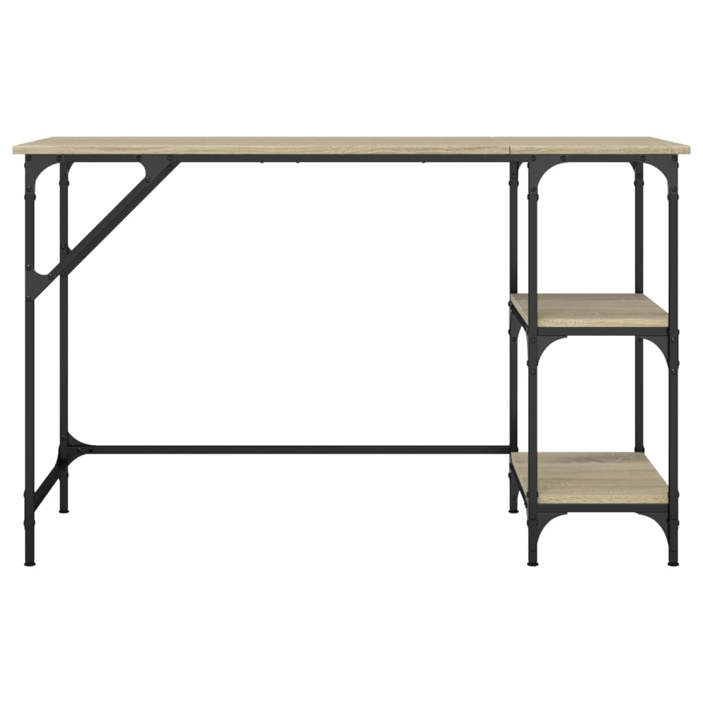 vidaXL Schreibtisch Sonoma-Eiche 120x50x75 cm Metall Holzwerkstoff - Image 5