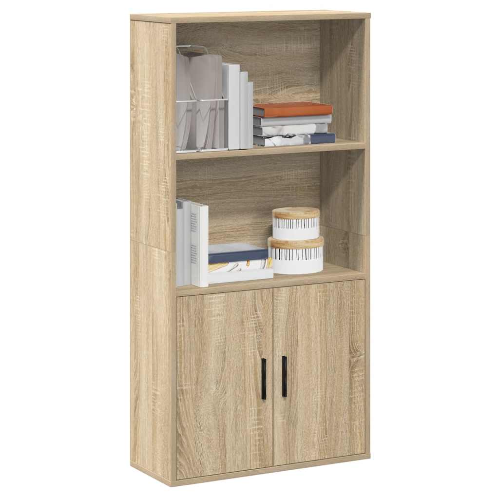 vidaXL Bücherregal Sonoma-Eiche 60x24x120 cm Holzwerkstoff