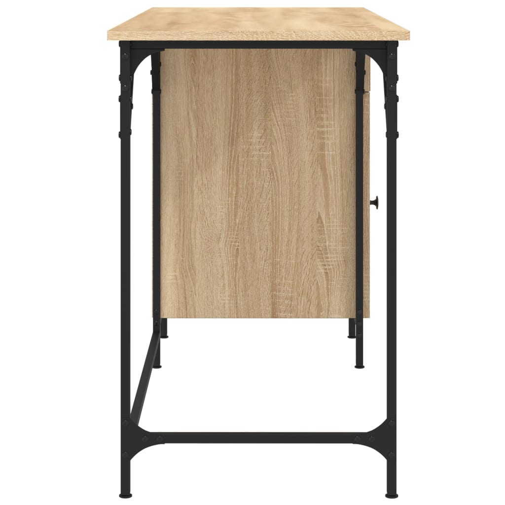 vidaXL Computertisch Sonoma-Eiche 131x48x75 cm Holzwerkstoff - Image 6