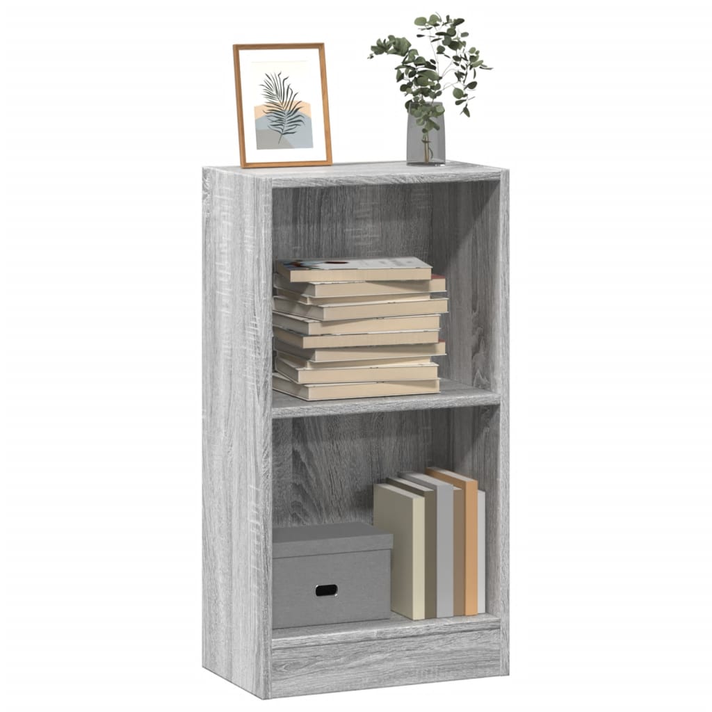 vidaXL Bücherregal Grau Sonoma 40x24x76 cm Holzwerkstoff