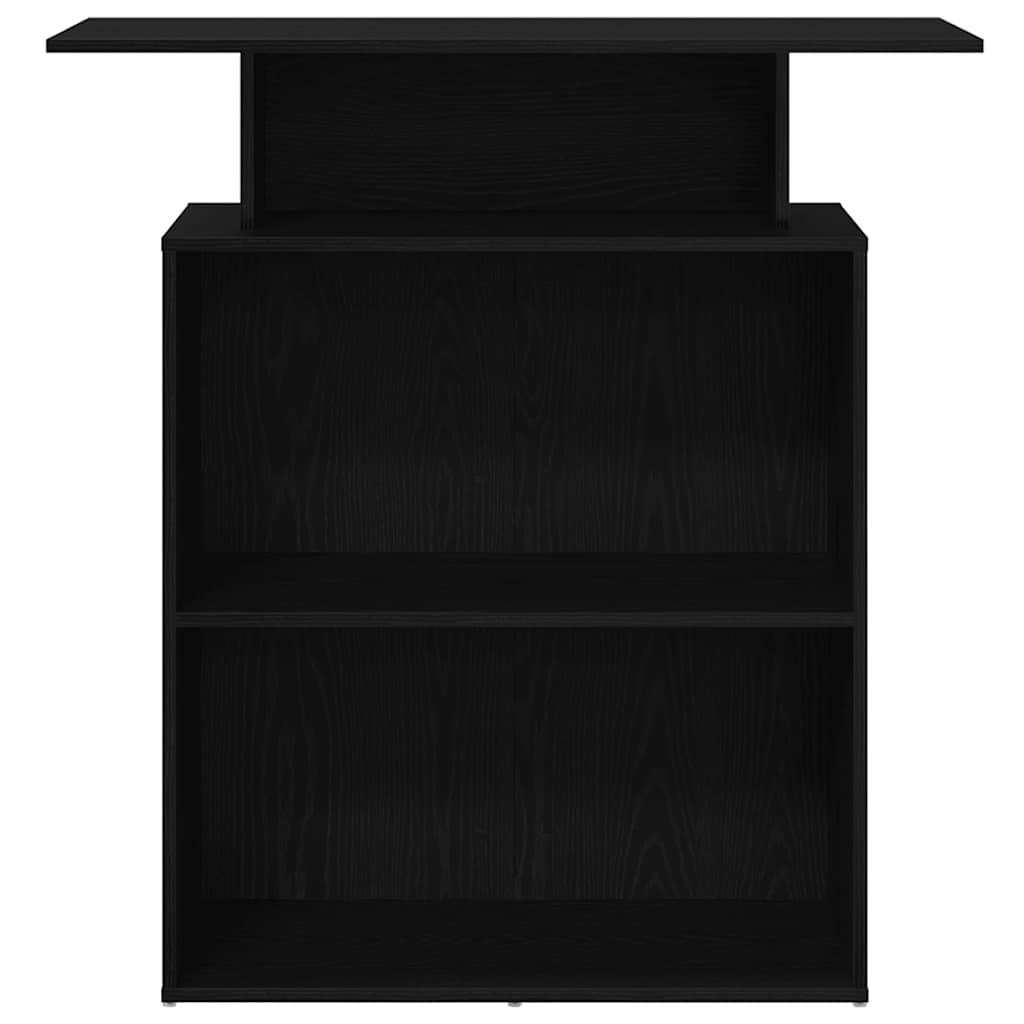vidaXL Empfangstresen Schwarz 100 x 40 x 104 cm Holzwerkstoff - Image 5