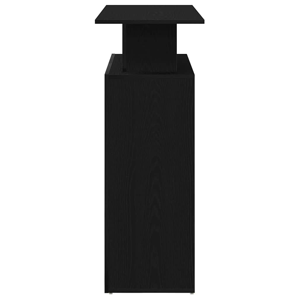 vidaXL Empfangstresen Schwarz 100 x 40 x 104 cm Holzwerkstoff - Image 6