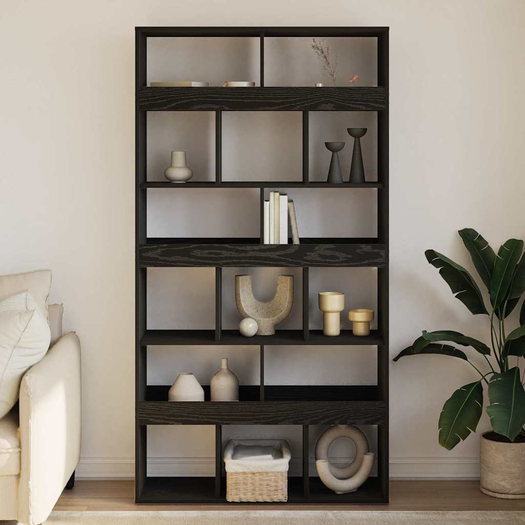 vidaXL Bücherregal Schwarze Eiche 100 x 33 x 187,5 cm Holzwerkstoff