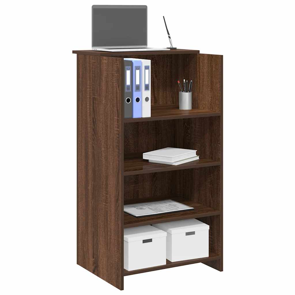 vidaXL Empfangstheke Braun Eichen-Optik 55x50x103,5 cm Holzwerkstoff