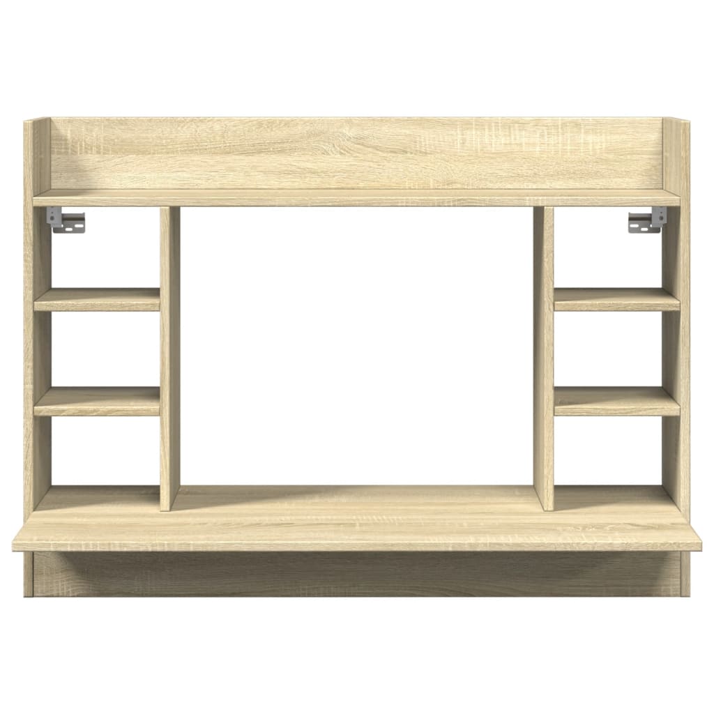 vidaXL Wand-Schreibtisch Sonoma Eiche 105x48x75 cm Holzwerkstoff - Image 4