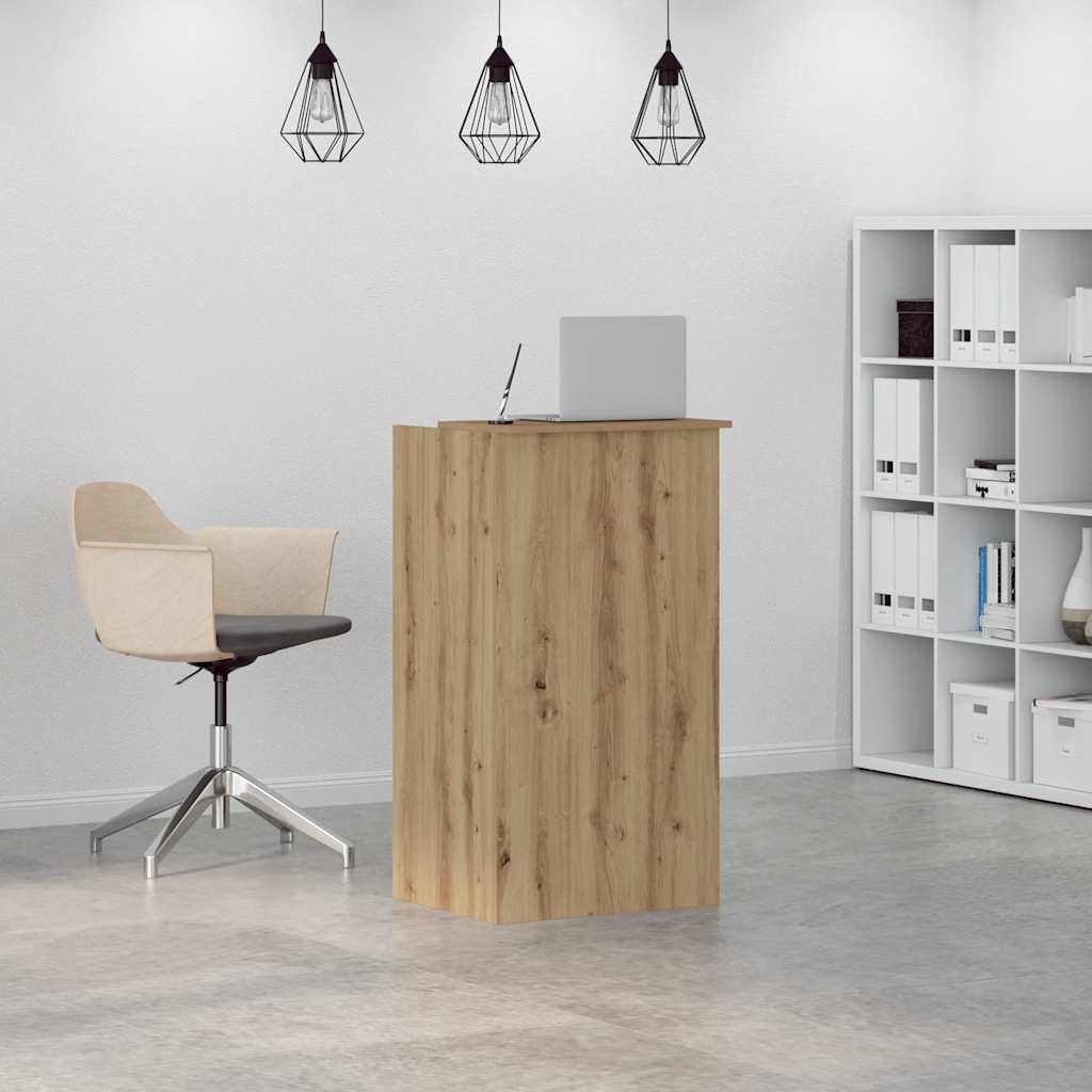 vidaXL Empfangstheke Artisan-Eiche 55x50x103,5 cm Holzwerkstoff - Image 3