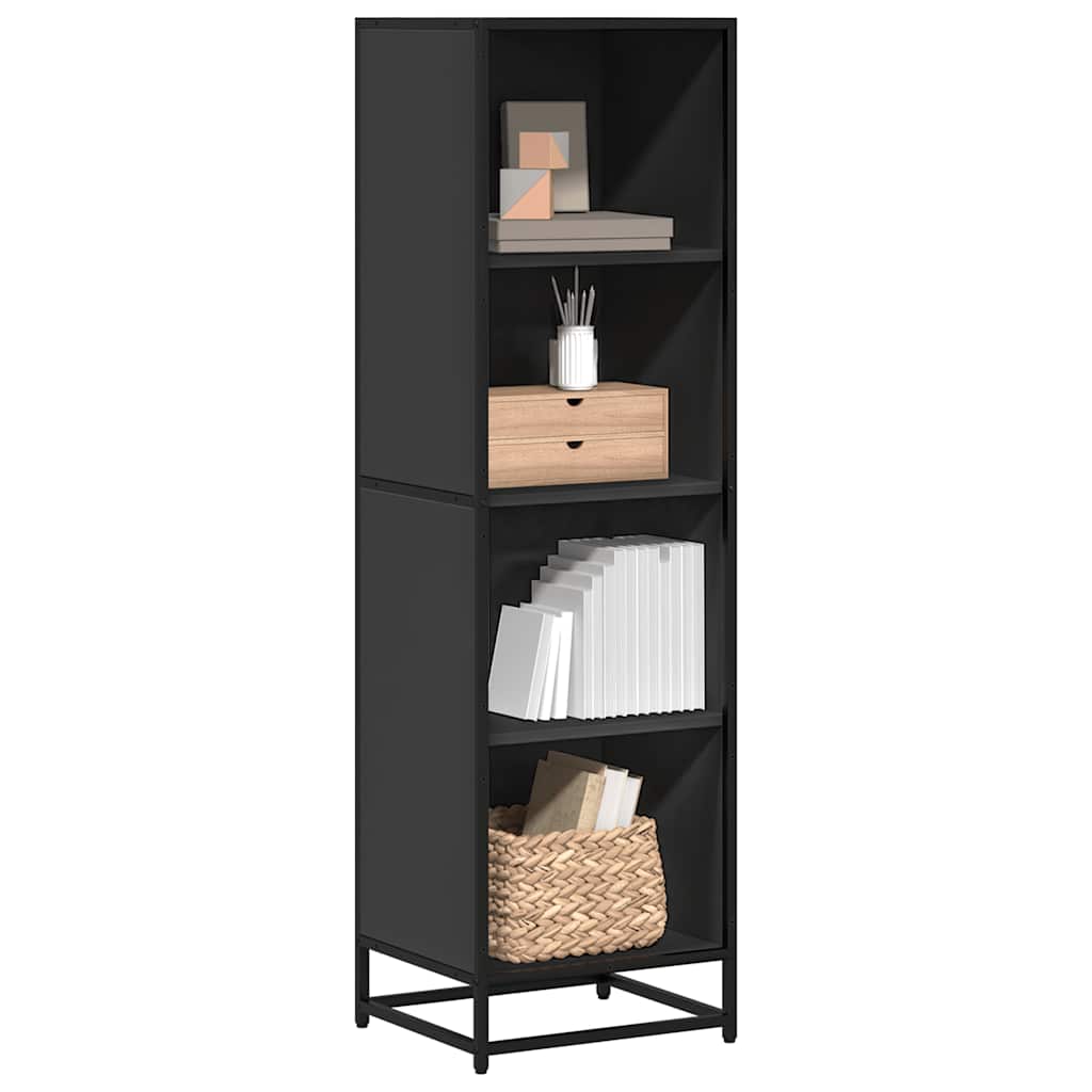 vidaXL Bücherregal Schwarz 40x35x139 cm Holzwerkstoff