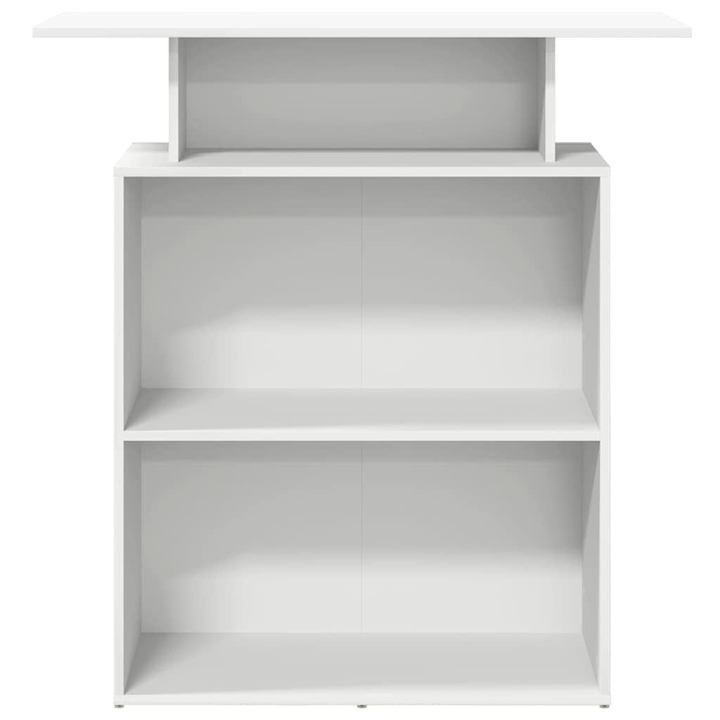 vidaXL Empfangstresen Weiß 100 x 40 x 104 cm Holzwerkstoff - Image 5