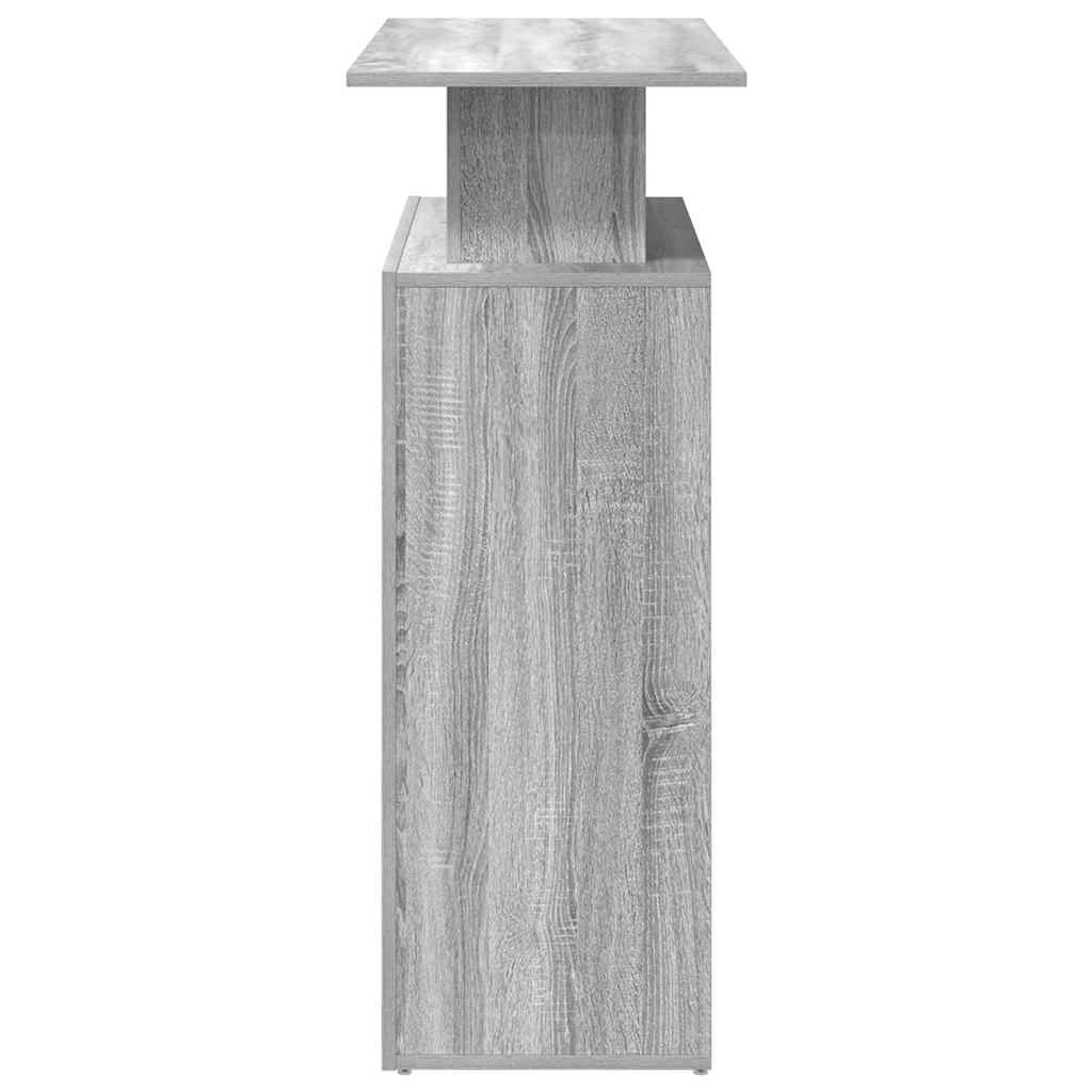 vidaXL Empfangstheke Grau Sonoma 100x40x104 cm Holzwerkstoff - Image 6