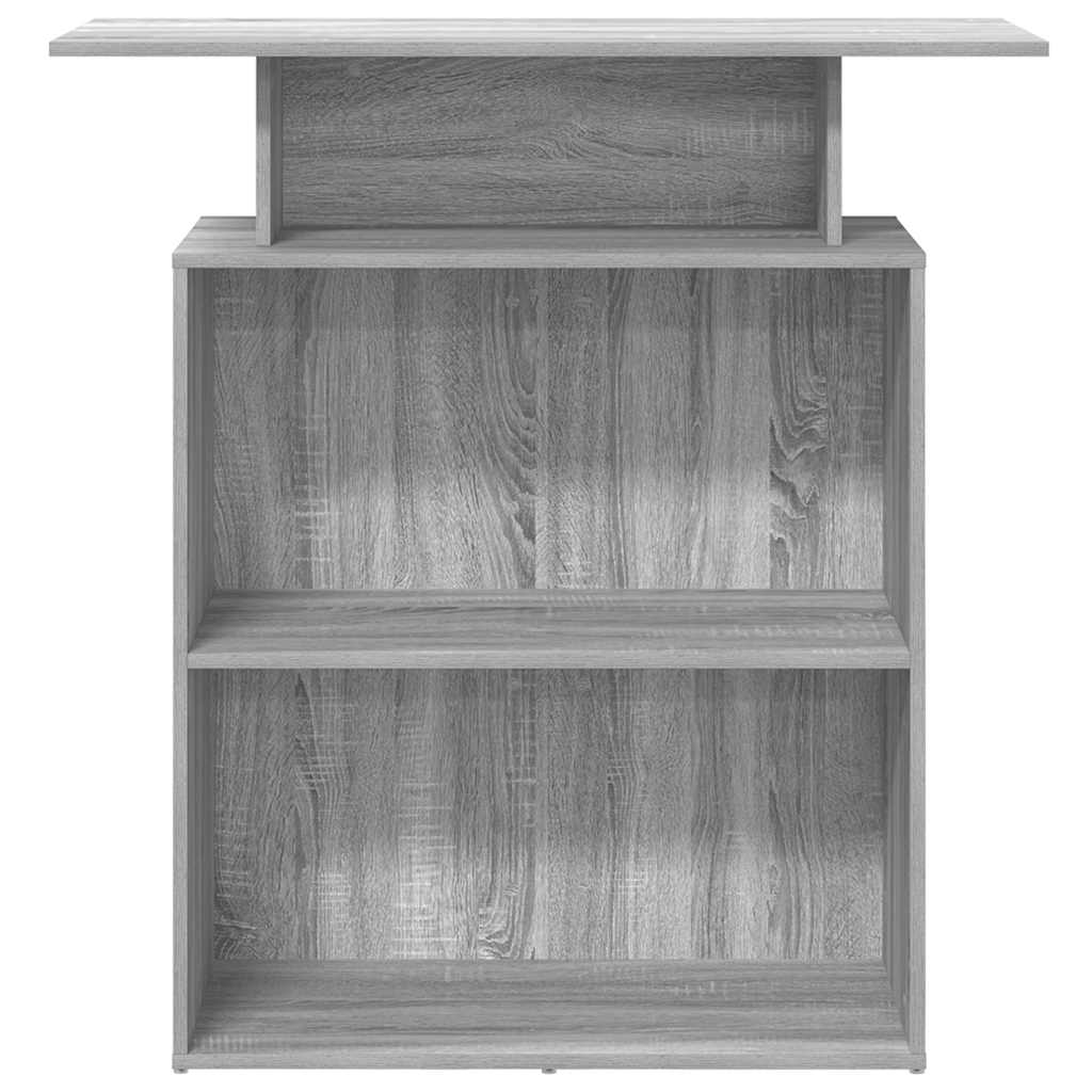 vidaXL Empfangstheke Grau Sonoma 100x40x104 cm Holzwerkstoff - Image 5