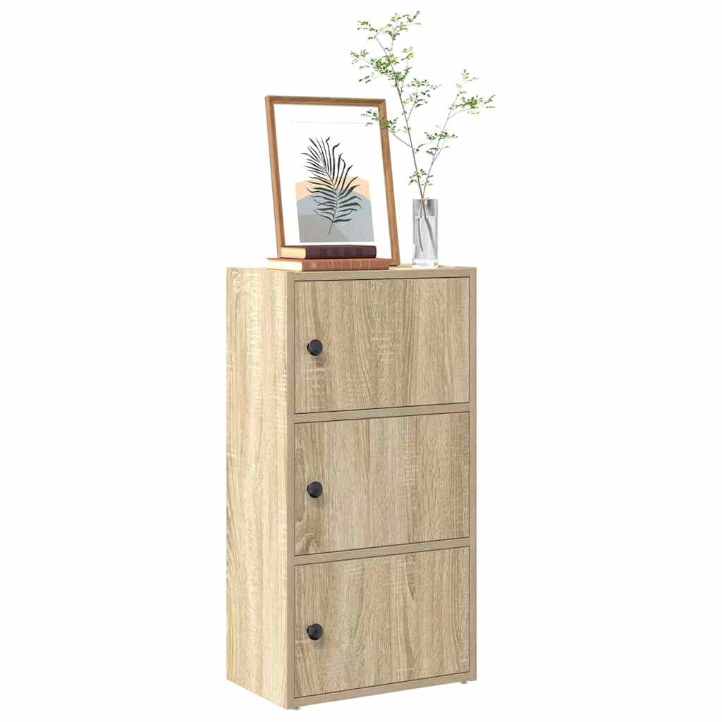 vidaXL Bücherregal Sonoma-Eiche 40x24x77 cm Holzwerkstoff