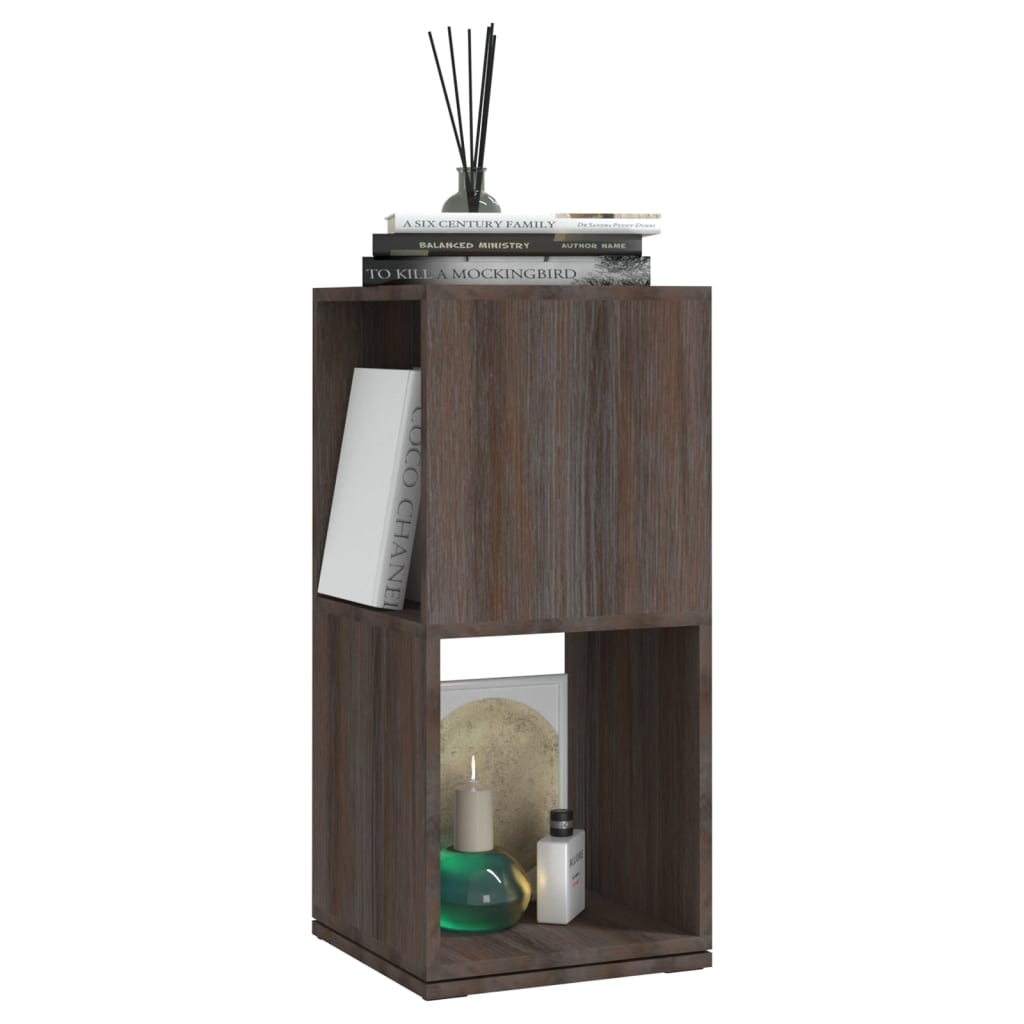 vidaXL Drehregal Grau und Sonoma-Eiche 34,5x34,5x75,5 cm Holzwerkstoff - Image 3
