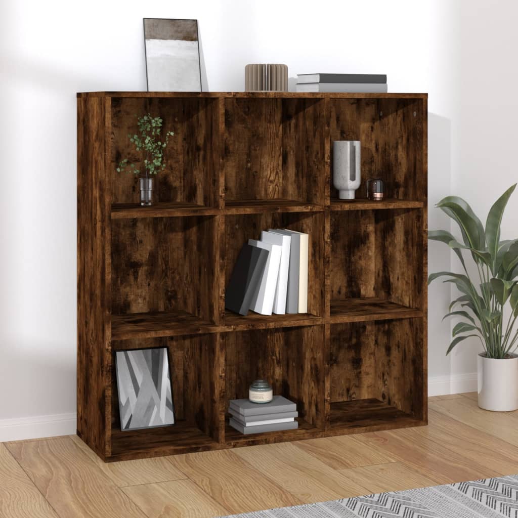 vidaXL Bücherschrank Räuchereiche 98x29x97,5 cm