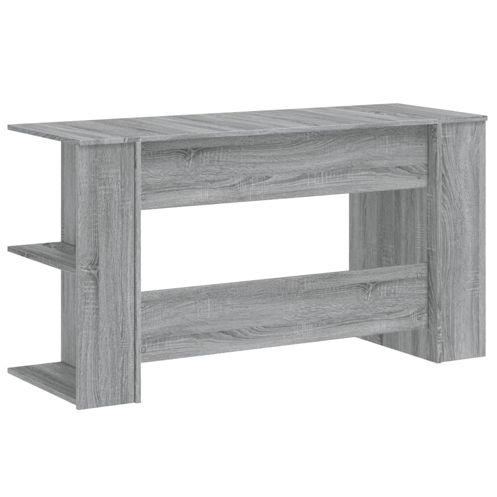 vidaXL Schreibtisch Grau Sonoma 140x50x75 cm Holzwerkstoff - Image 6
