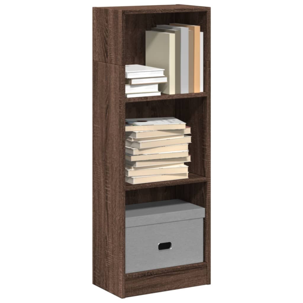 vidaXL Bücherregal Braun Eichen-Optik 40x24x109 cm Holzwerkstoff
