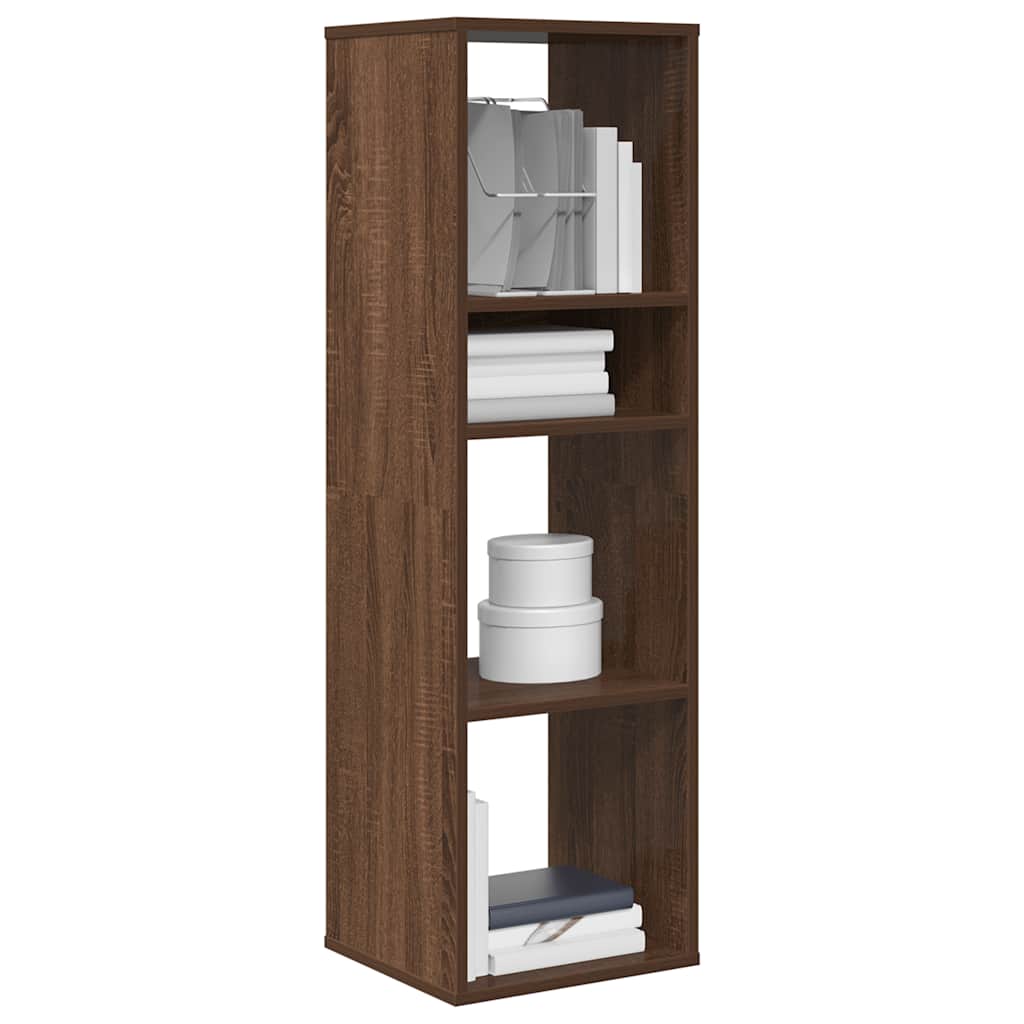vidaXL Bücherregal Braun Eichen-Optik 34x31x112 cm Holzwerkstoff