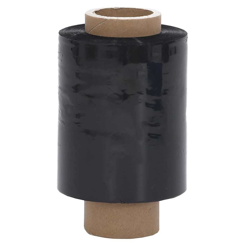 vidaXL Stretchfolien 50 Stk. Schwarz 23 µm 10 cm x 150 m - Image 5