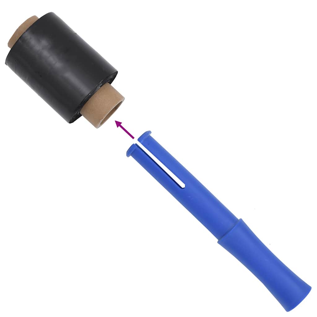 vidaXL Stretchfolien 50 Stk. Schwarz 23 µm 10 cm x 150 m - Image 6