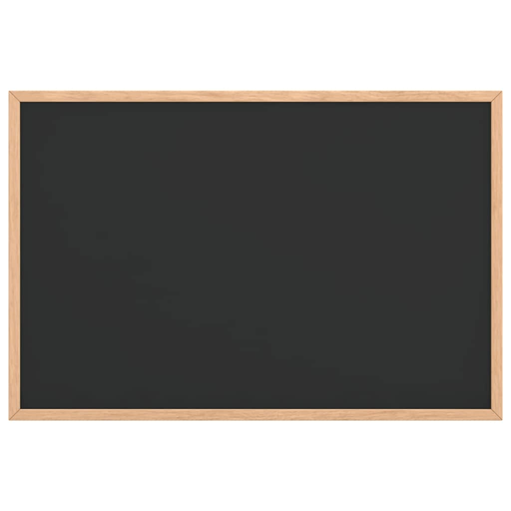 vidaXL Kreidetafel mit Rahmen aus massivem Kiefernholz Schwarz 60 x 40 cm - Image 3