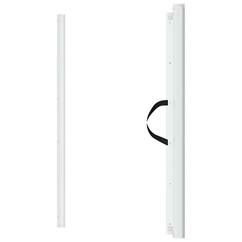 vidaXL Haustier-Barriere Ausziehbar Weiß 102,5x125 cm - Image 4