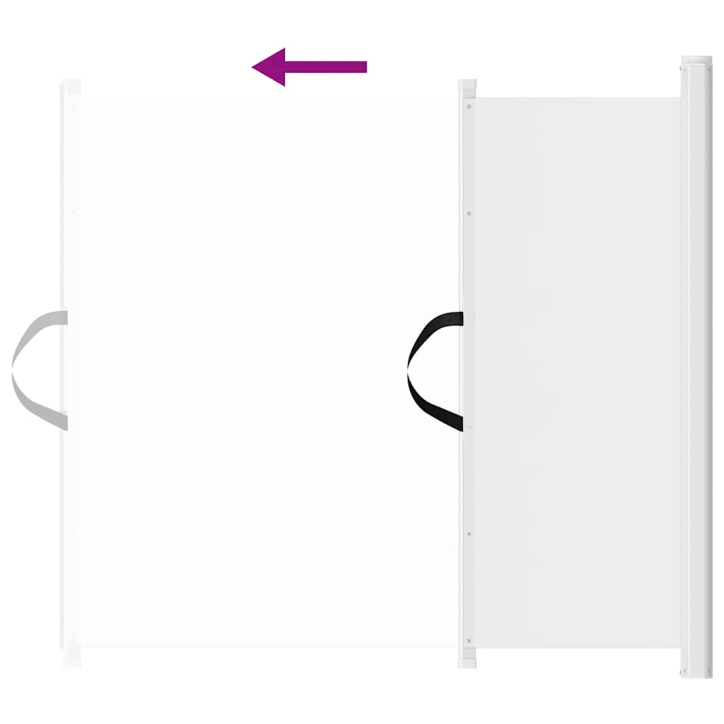 vidaXL Haustier-Barriere Ausziehbar Weiß 102,5x125 cm - Image 5