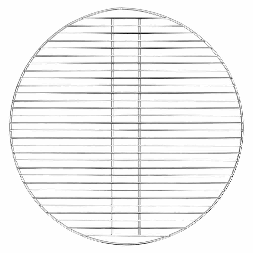 vidaXL Grillrost Silber 57 x 57 cm Edelstahl